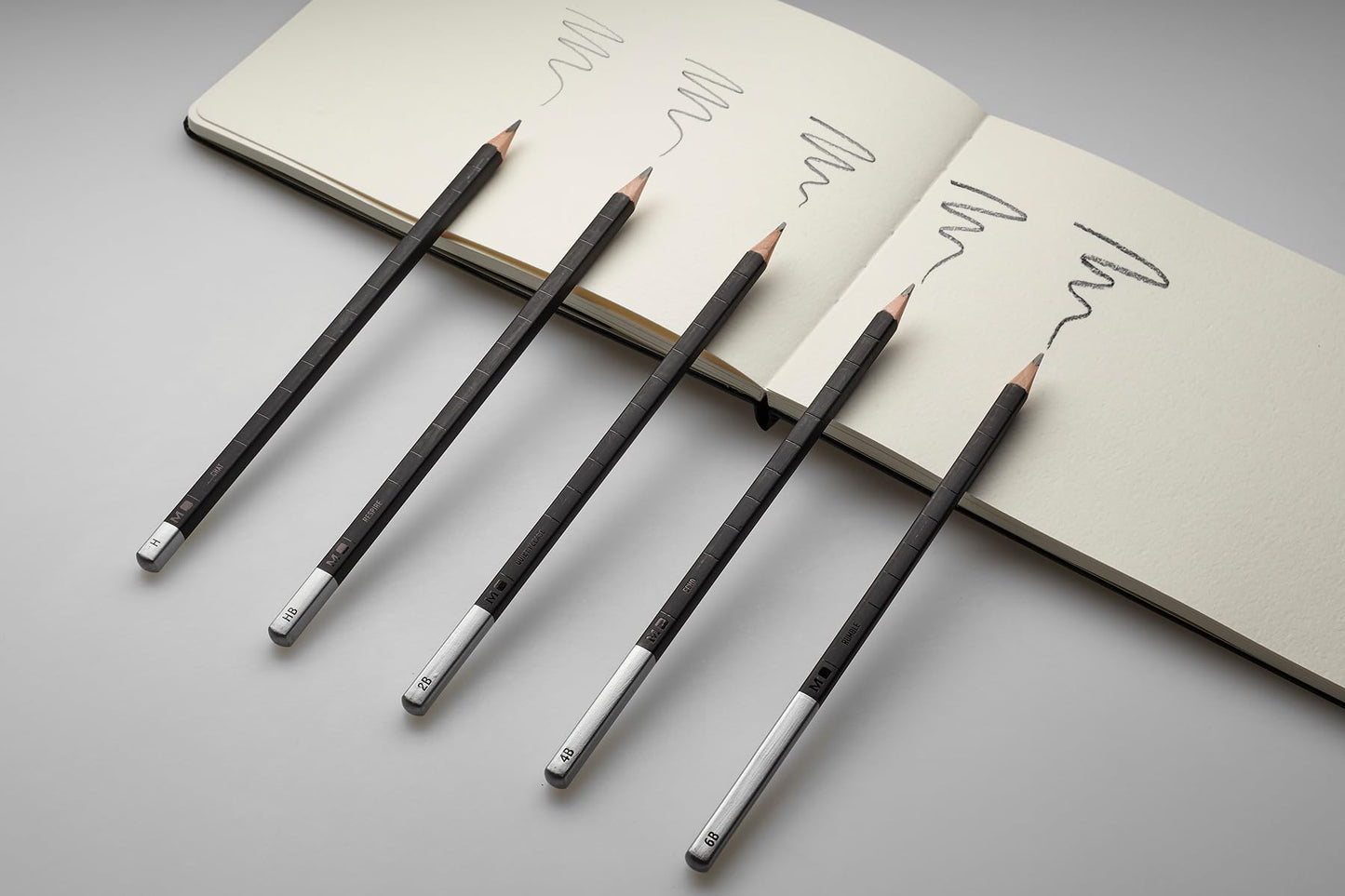 Moleskine Drawing Pencil Set, Graphite, 5 Pieces