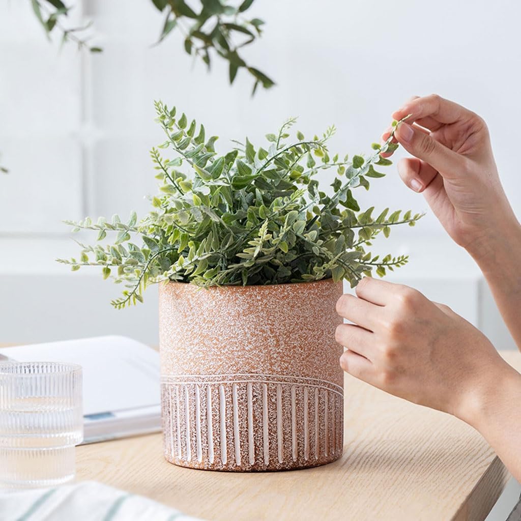 ZCSO Front Porch Planters Nordic Simple Cement Flower Pots, Creative Personalized Flower Pots, Home Plant Flower Pots, Potted Plant Pots Planter Boxes Outdoor