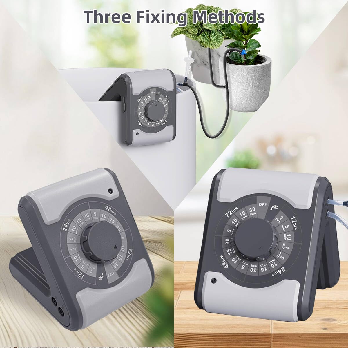 Automatic Drip Irrigation System for Houseplant Auto Easy DIY Watering Device Supported 10 Pots Indoor Plants with Anti-Siphoning Device