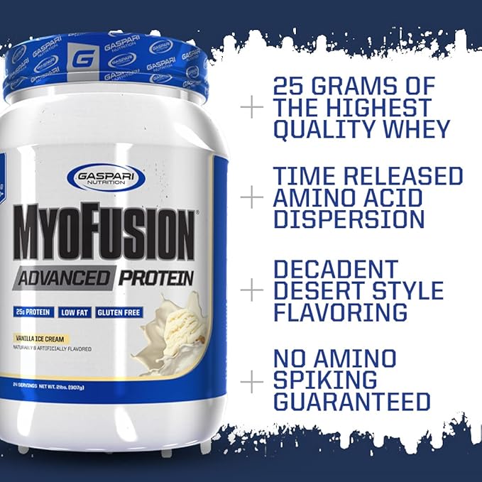 Gaspari Nutrition Myofusion Advanced Protein, Cookies and Cream, 4 Pound