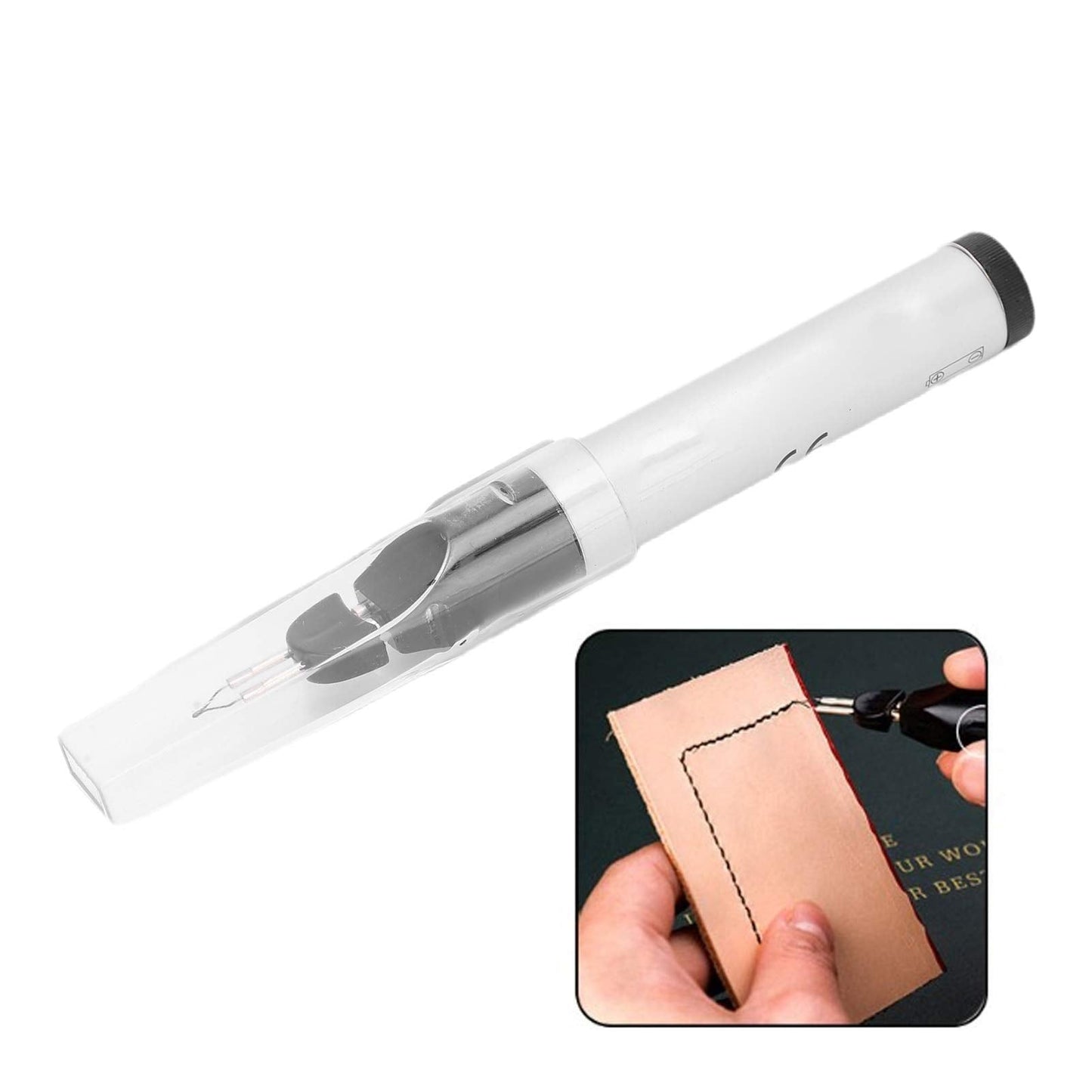 slvxexi Thread Burning Tool, Trims or Melts Frayed Ends Handheld Tungsten Thread Burning Pen for Thread Breakage, Wood Heat Transfer