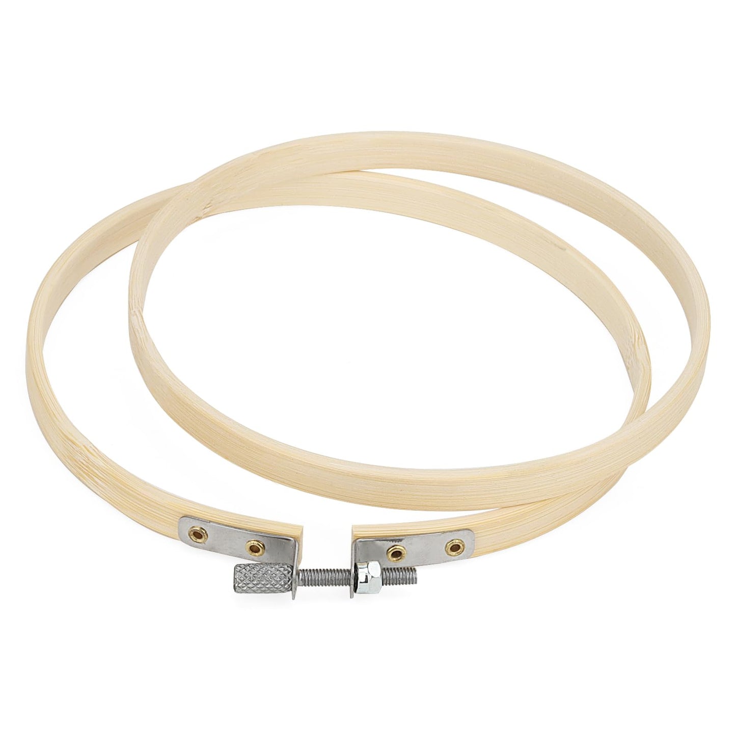 SENJEOK 30PCS 6 Inch Embroidery Hoops, Cross Stitch Circle, Bamboo Embroidery Rings Needlework Supplies for DIY, Craft