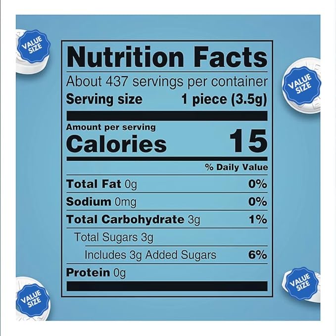 LifeSave Pep O Mint Breath Individually Wrapped Mints, 3.5 lbs Bag w/A Storage Bag