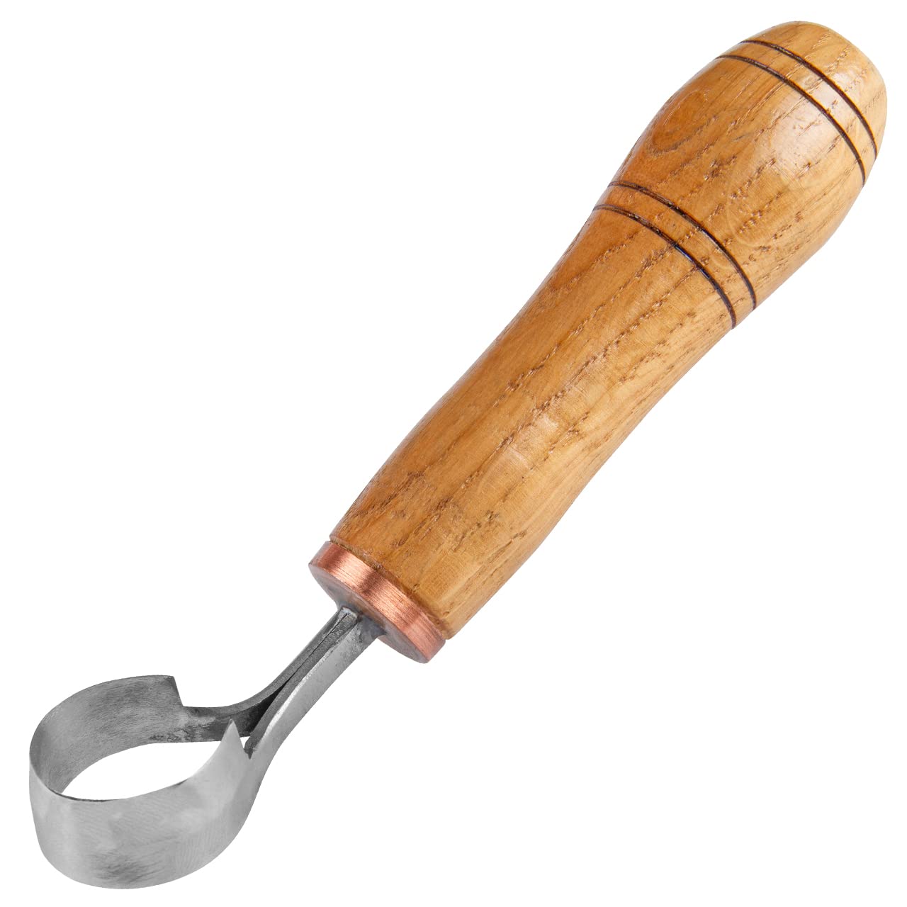 Wood Carving Scorp Knife. Round Carving Tool for Spoons, Bowls and Cups. Wood Carvers Rounded Hook Knife Spoon carving knife. (ANGLED)