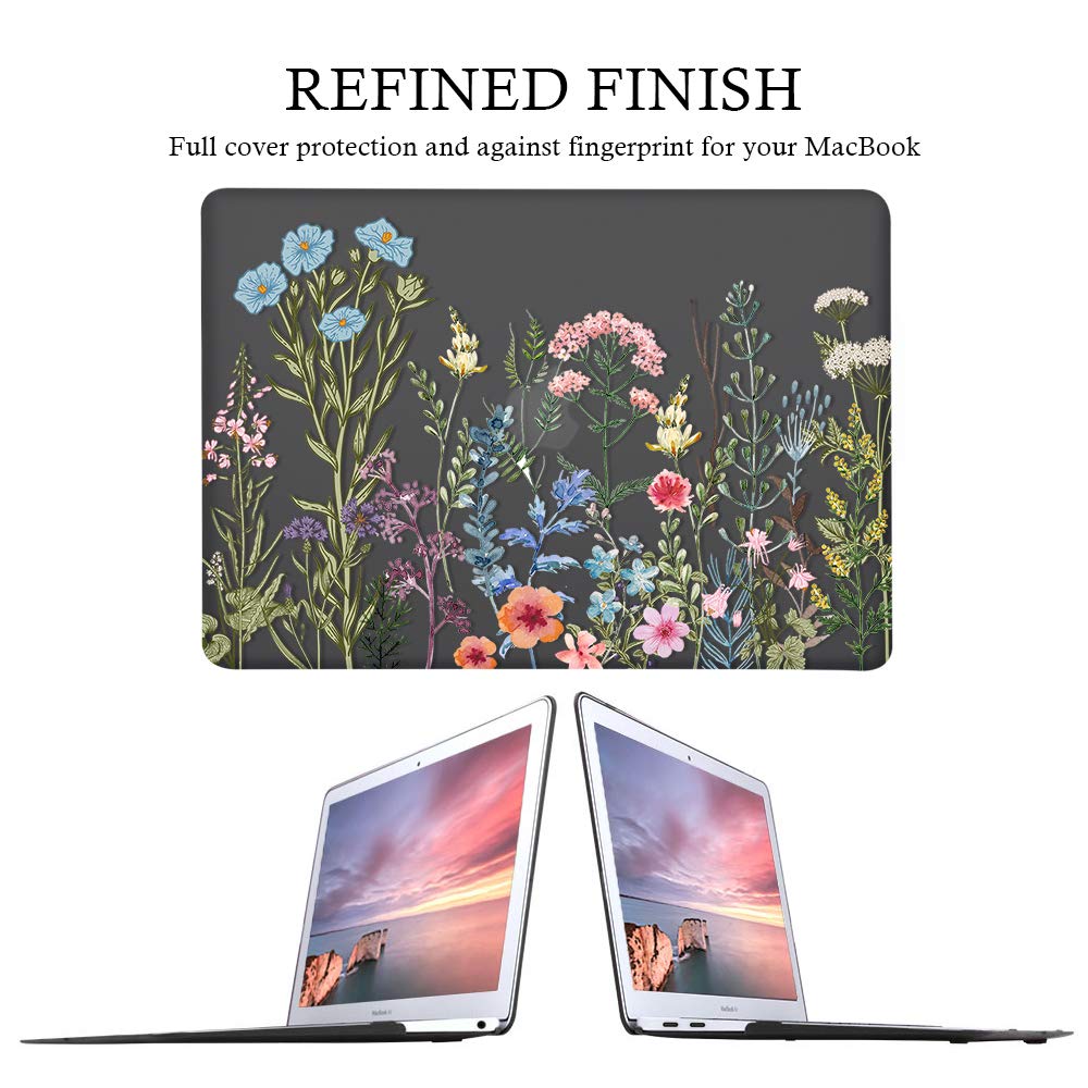 iCasso Compatible with MacBook Air 13 Inch Case 2021-2018 Release A2337 M1/ A1932/A2179,Extended Gaming Mouse Pad (35.4x15.7 in), Desk Mat, Large Stable Rubber Base Mousepad with Stitched Edge, Weed