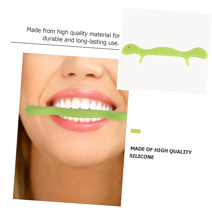 NOLITOY 2pcs Smile Trainer Facial Exercisers Safe Silicone Mouth Muscle Trainer for Face Cheek and Chin Toning Wrinkle Reduction and Overall Facial Shape Enhancement