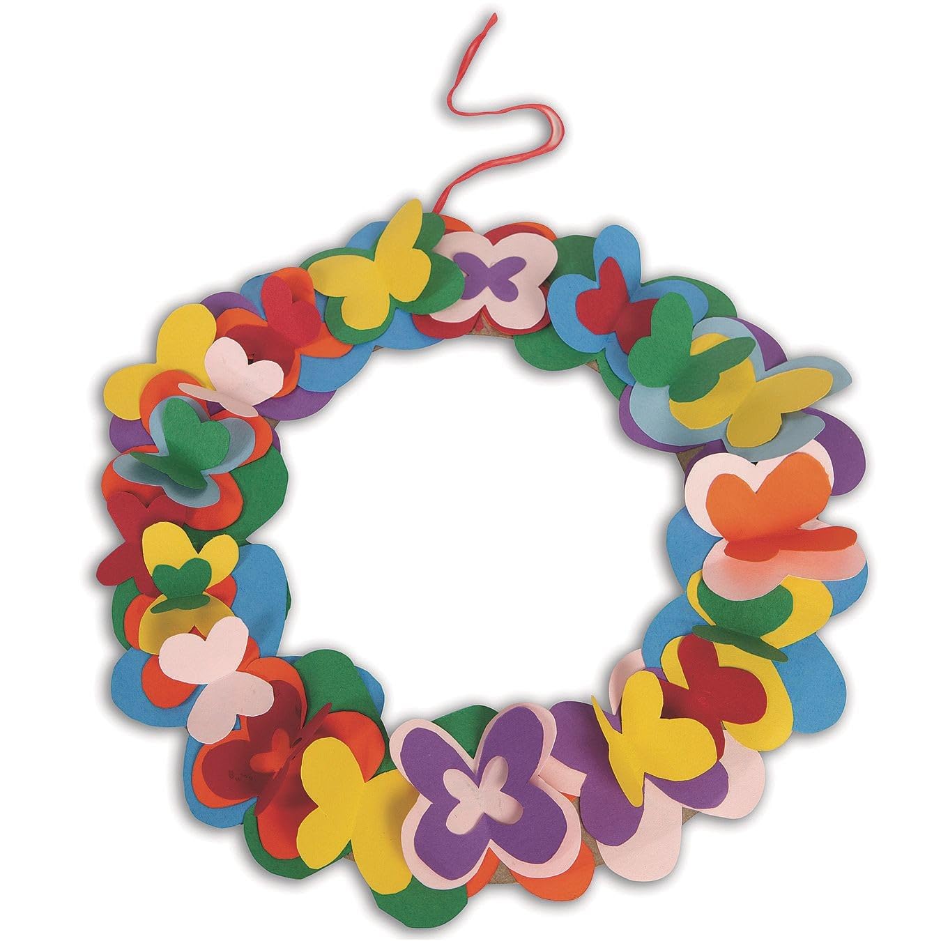 S&S Worldwide Self-Adhesive Wreath Ring. Sturdy Chipboard, Perfect for Collage and All Wreath Projects. Use Craft Trims, Paper, Yarn, Glitter, Gems & More. Total Diameter 9". Pack of 24