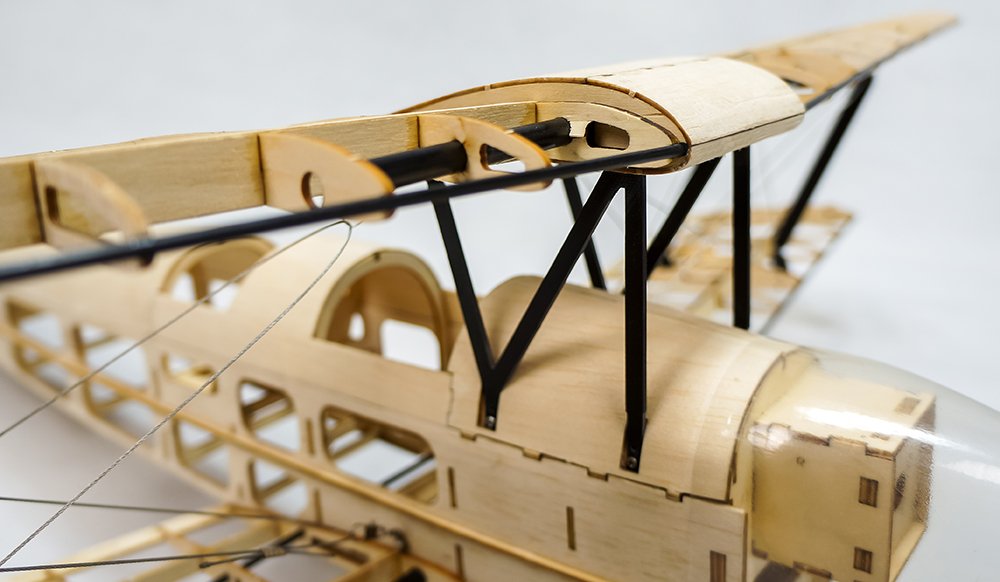 Viloga Upgrade Balsa Wood Airplane Kits Mini Tiger Moth Biplane, 39" Laser Cut Model Plane Kit to Build, DIY Flying RC Aeroplane for Adults (KIT Only)