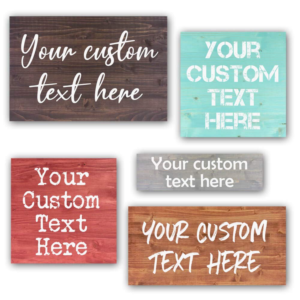 Custom Wood Signs Personalized | Farmhouse Decor | Personalized Signs | Personalized Rustic Wood Signs | Father's Day Gift | Custom Sign | Ready to Hang! (12x20 Inches)