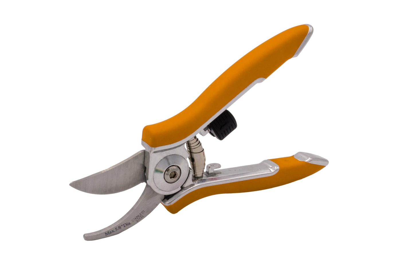 Dramm ColorPoint Stainless Steel Compact Garden Pruning Shears, Hand Pruner, Garden Clippers, with Heavy Duty Blade and Easy grip Handle, Orange