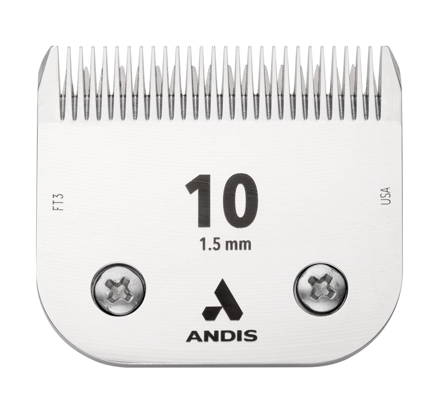 Andis 64315 ceramicEDGE Detachable Blade Size 10 – Carbon Steel Pet Clipper Blade, Cooler Running, Professional Grooming Performance