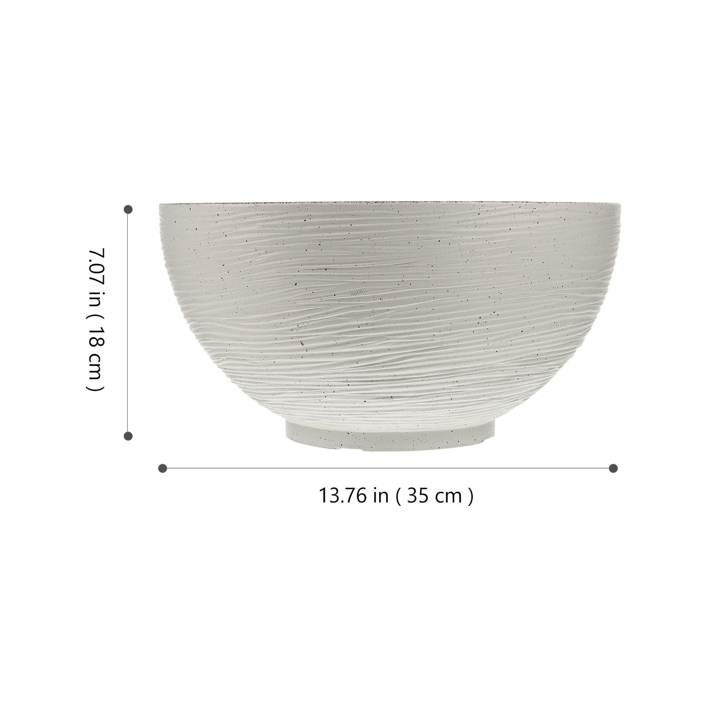 Water Lily Water Planter Large Hydroponic Planter Garden Plant Bowl Flower Planting Container Decoration Accessories Beige