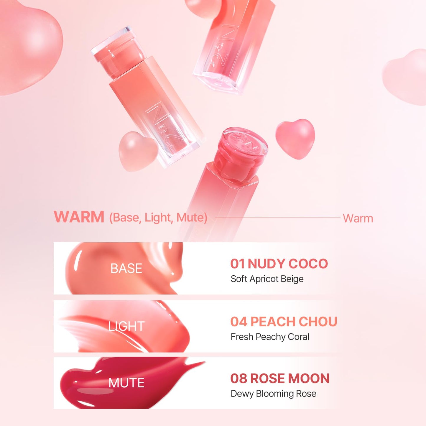 2aN Glaze Bouncing Tint – Lightweight, Moisturizing Lip Tint with High-Shine Finish, Smooth, Light Plumping, Comfortable Wear, Korean Makeup (Nudy Coco, 0.16 oz)