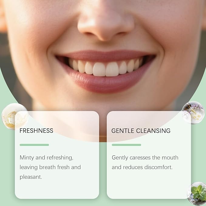 Spearmint Oil Pulling Mouthwash Rinse(237 ml), Cold-Pressed Coconut Mouthwash, Fresh Breath & Oral Care, Cleans Deeply Gentle Yet Effective (1)