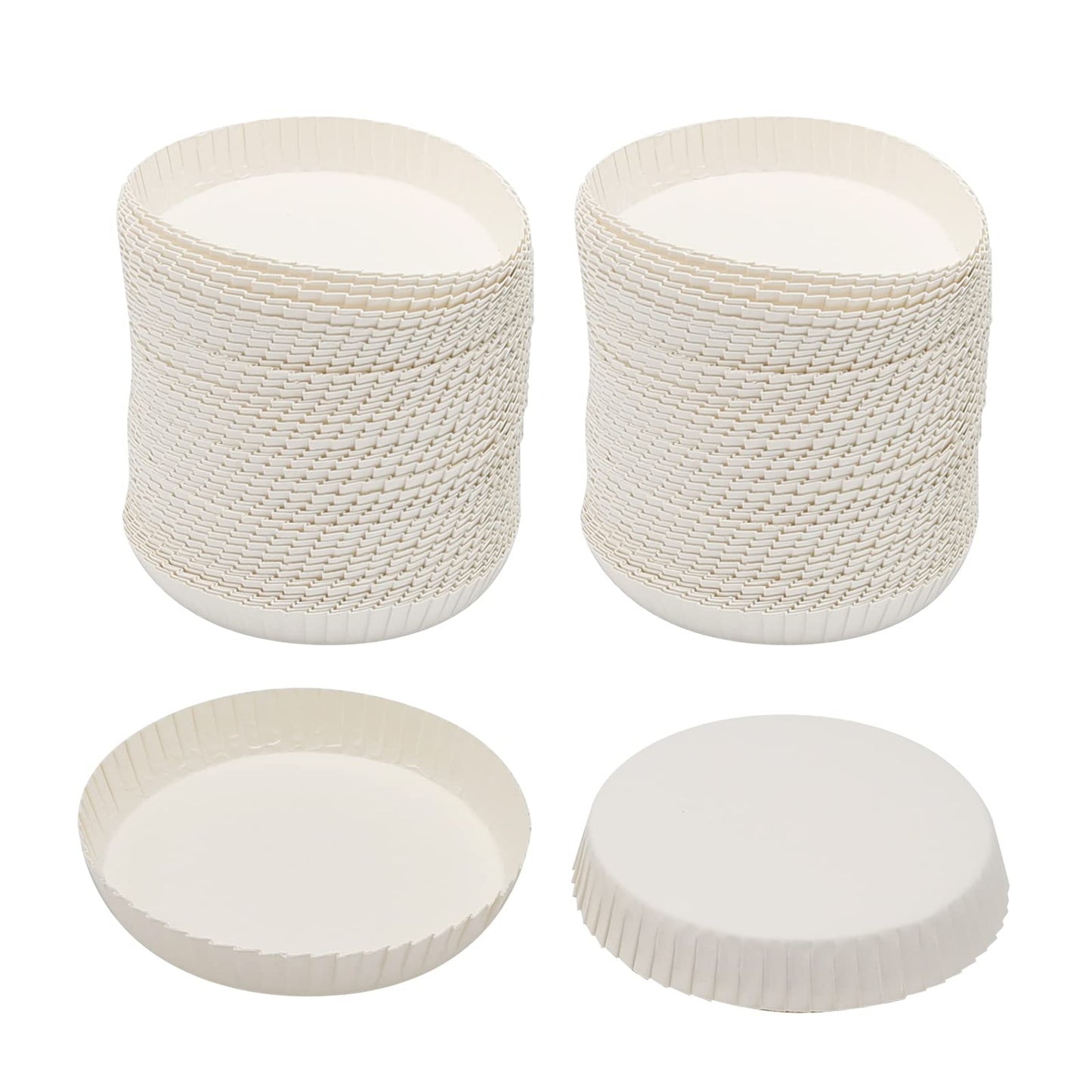 100pcs Disposable Cup Coverware 8 X 8cm Coffee Cup Drinking Lid Paper Cup Cap for Wedding/Parties//Kitchen (8 X 8cm)