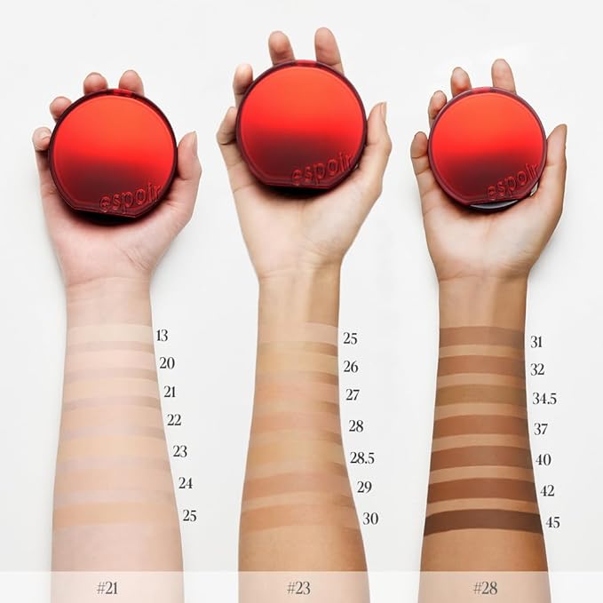 Espoir Be Velvet Cushion Foundation #24 Latte | Quick and Easy Coverage with Long-lasting Color by Zero Oxidation, Velvety Smooth Finish & Lightweight Formula, Vegan, Korean Makeup, 0.46 oz
