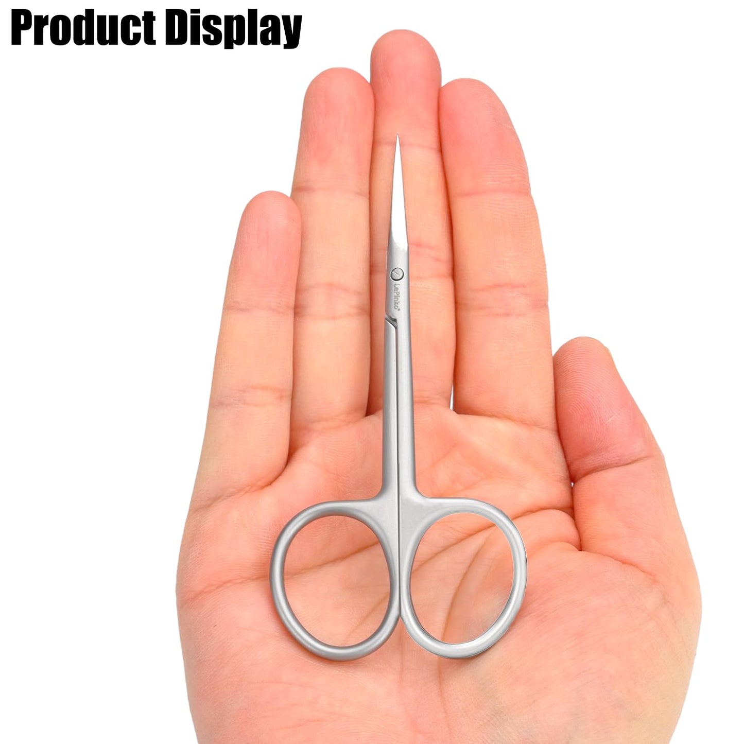LePinko Cuticle Scissors, UPGRADED Fine Tip, for Manicure and Pedicure, Gifts for Men Women