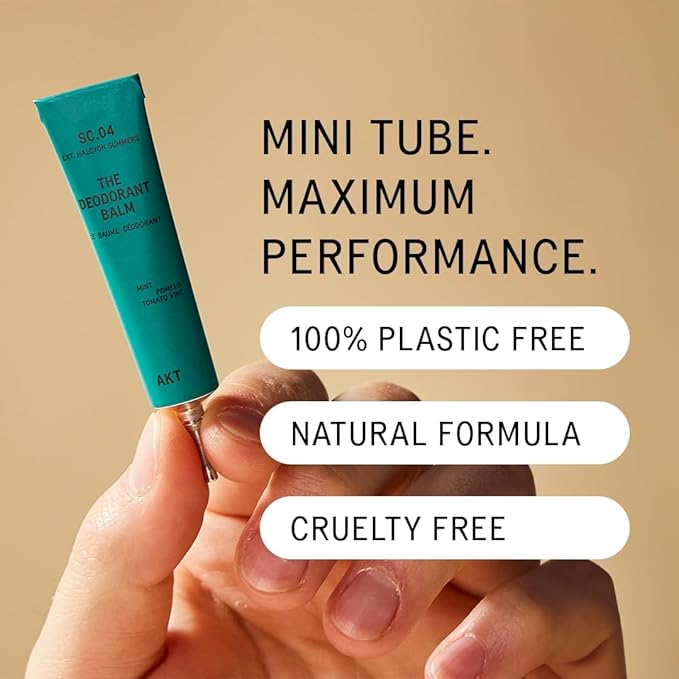 The Discovery Set – AKT, THE DEODORANT BALM. Award winning, multi-use, natural deodorant. Plastic Free. Gender Free. Aluminium Salts-Free. 100% effective — each tube lasts up to 10 days.