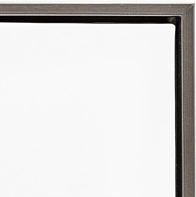 Stupell Industries Abstract Mindfulness Exercise Framed Floater Canvas Wall Art Design by Tim Parker, Gray Floater Frame, 31 x 25