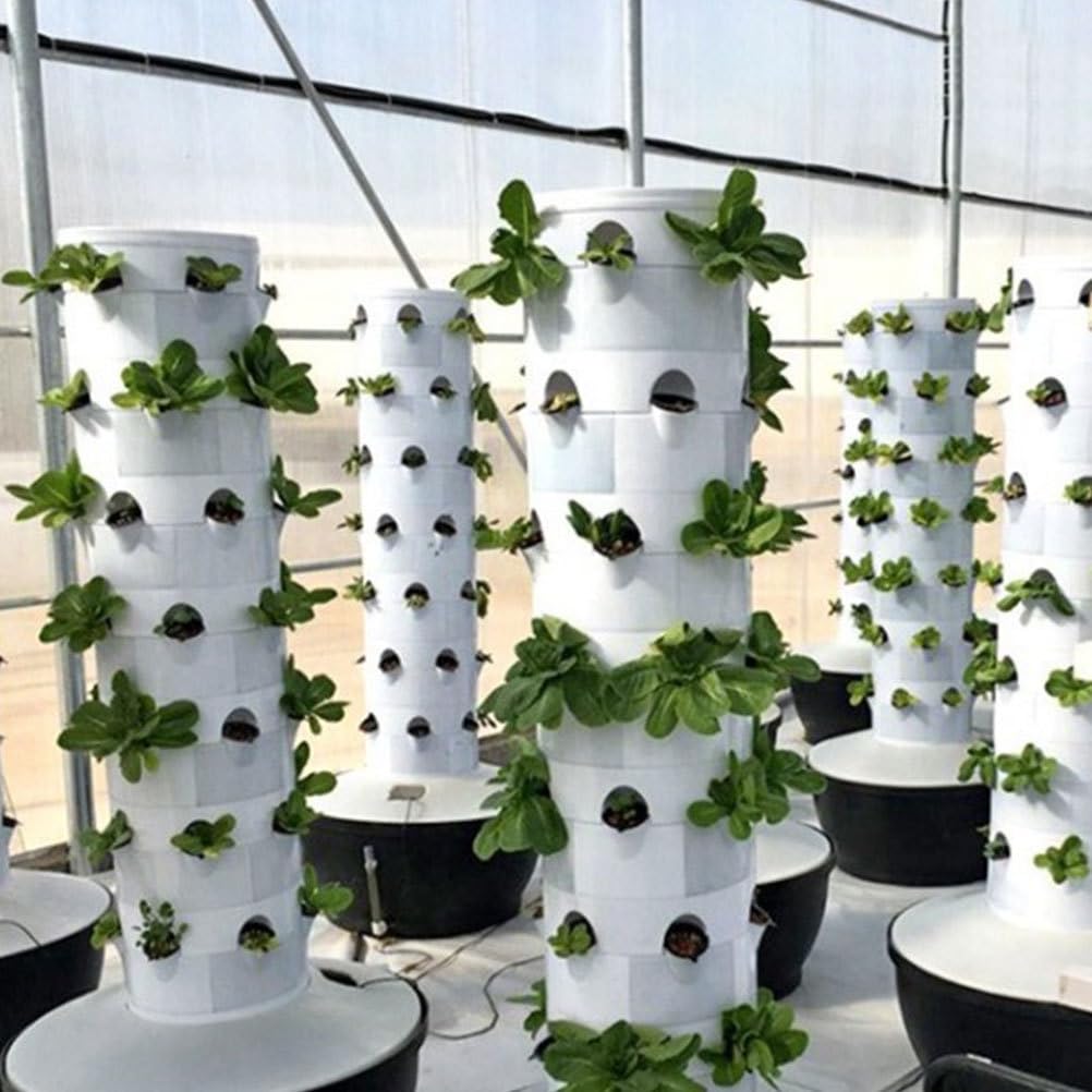 IWOWHERO Reusable Hydroponic Plant Cups with Sponges for Vertical Hydroponics Tower System Soilless Garden Containers for Growing Vegetables and Orchids 12-Pack 2.83X1.49X1.49In