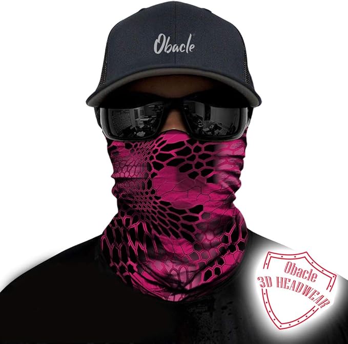 Obacle Neck Gaiter Face Mask Bandana for Dust Wind Sun Protection for Men Women