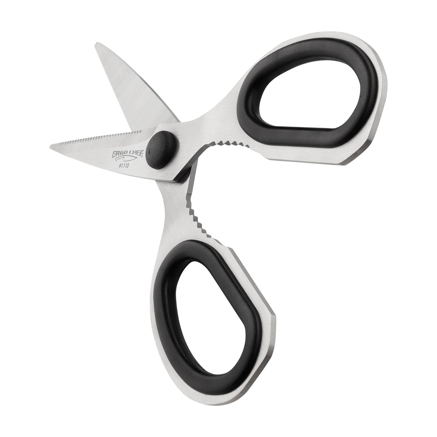 Ergo Chef All Purpose Kitchen Shears, Premium Heavy Duty Stainless-Steel Scissors, Ultra Sharp Multi-Function Poultry, Fish, Meat, Vegetables, Herbs, Plastic Packaging Come Apart Easy Cleaning