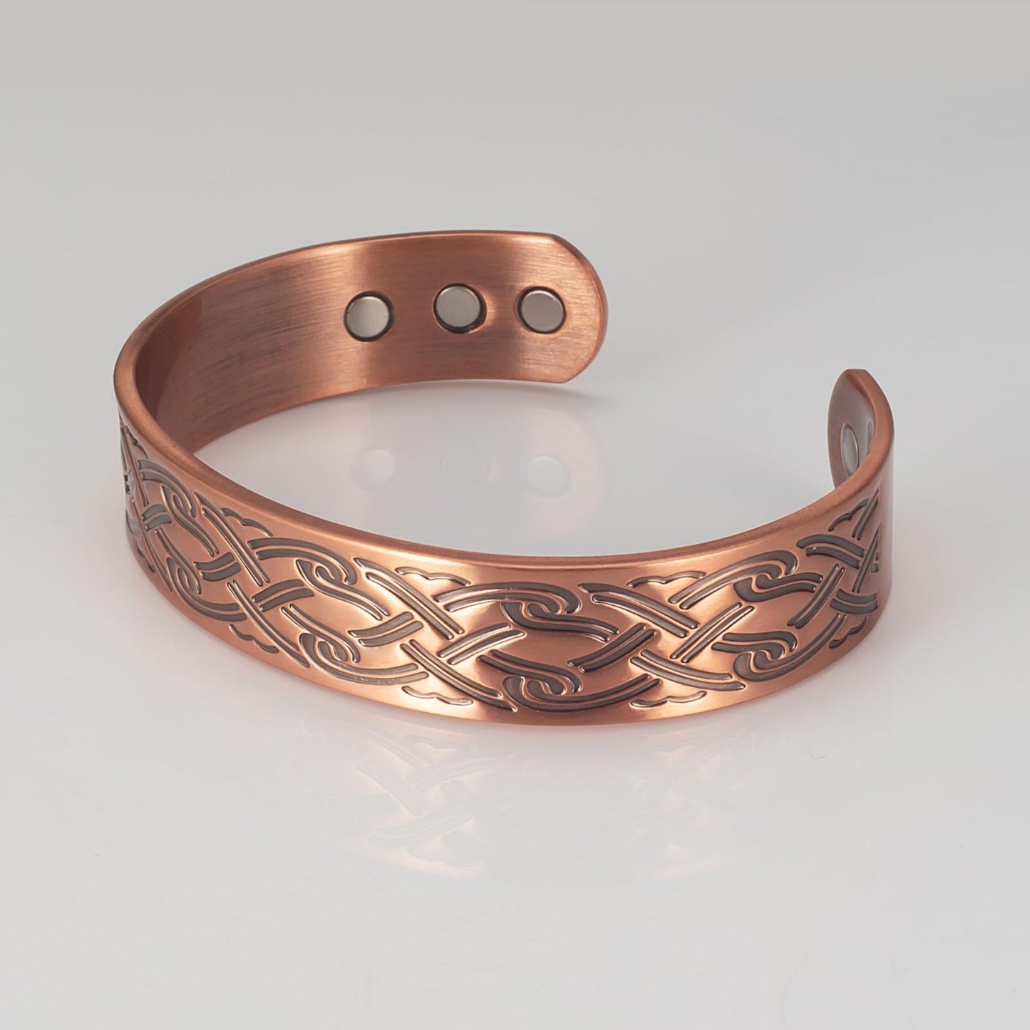 EnerCoppeX Copper Magnetic Bracelet for Women - Detox Jewelry with 3500 Gauss Magnet, Adjustable Cuff Bangle (Type-E)