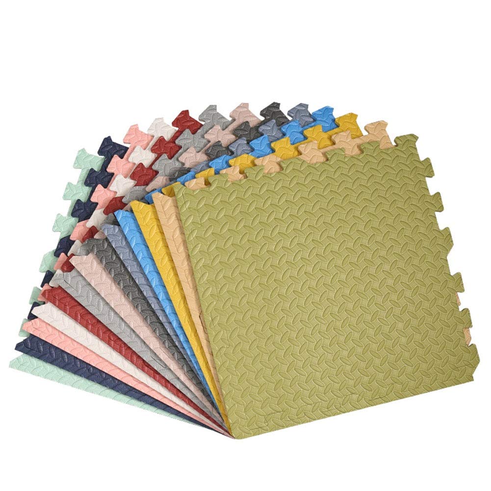 ALGFree Foam Puzzle Mat Soft Kids Baby Foam Activity Play Mat Interlocking Floor Tiles EVA Infant Crawling Mats, Customizable (Color : E, Size : 60x60x1.2cm-8pcs)