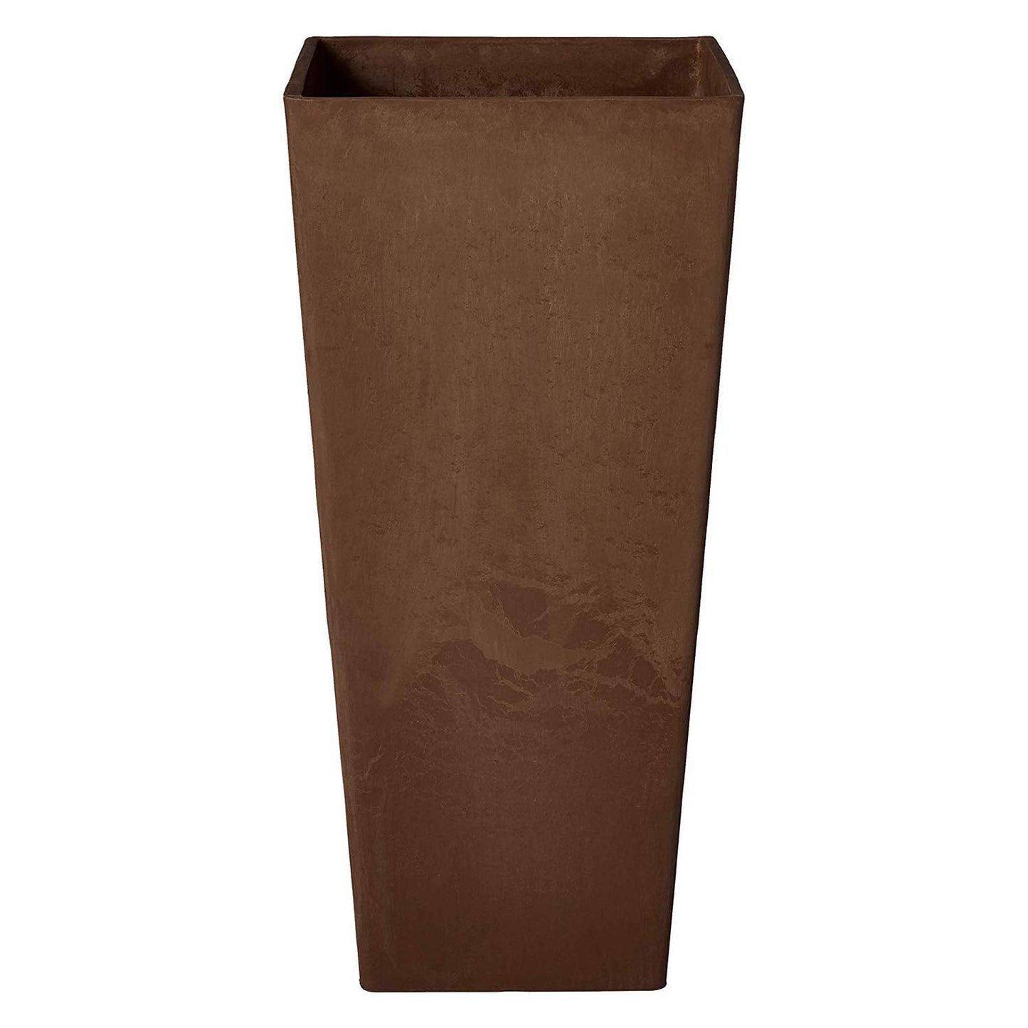 Arcadia Garden Products PSW UFH41C Contemporary Tall Square Planter, 16 by 16 by 32", Chocolate