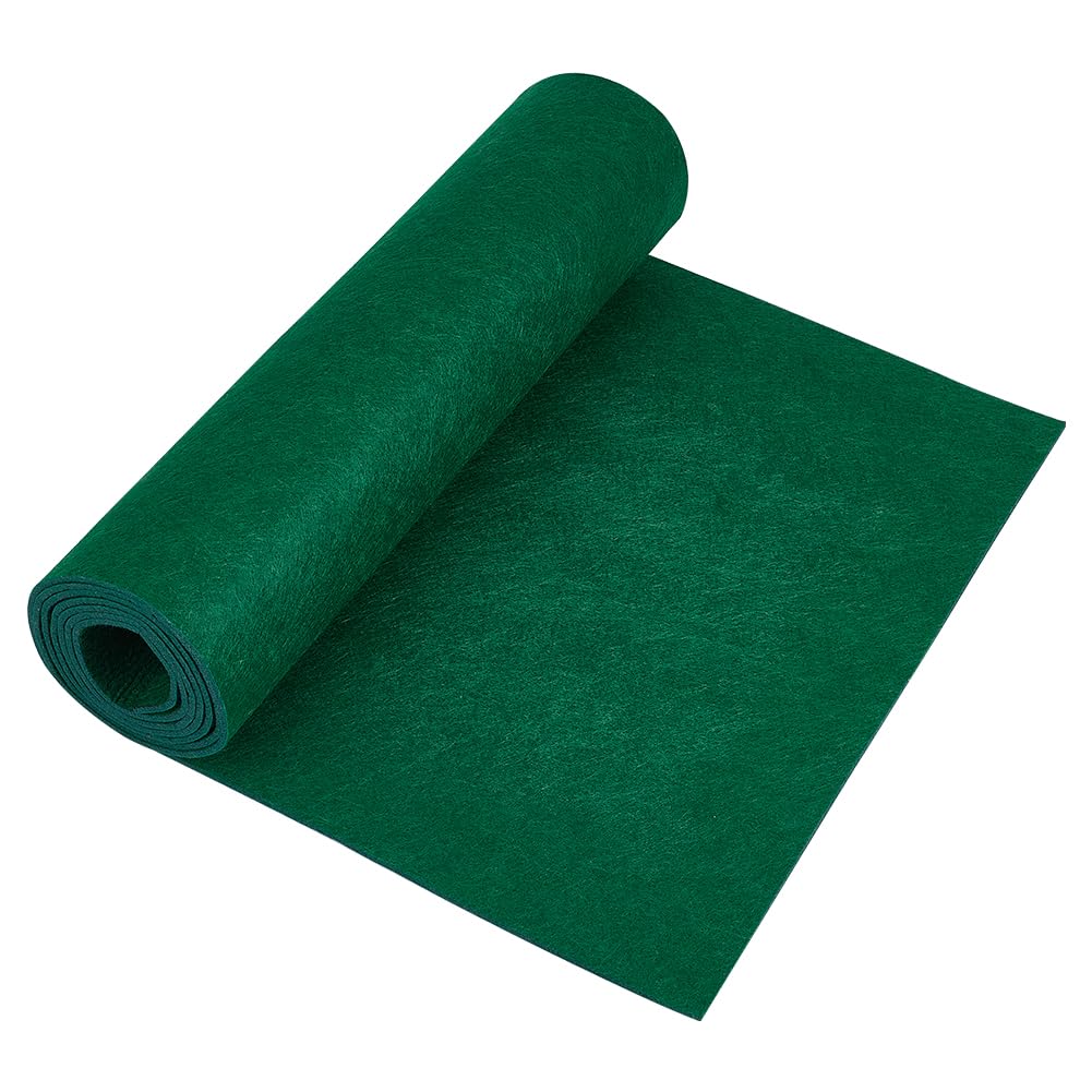 BENECREAT 78.7x15.7inch Felt Roll, Green Craft Felt Fabric, 3mm Thick Nonwoven Felt Roll for DIY Arts & Crafts, Patchwork Sewing Deocoration