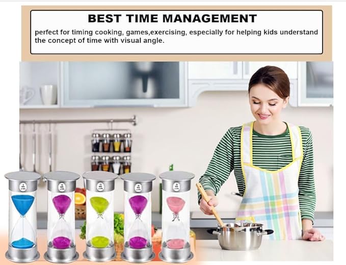 SuLiao 2 Minute Hourglass Timer Sand Clock： Unbreakable Pink Sand Watch 2 Min, Colorful Plastic Hour Glass Sandglass for Kids, Games, Decor, Classroom, Kitchen, Toothbrush Timer