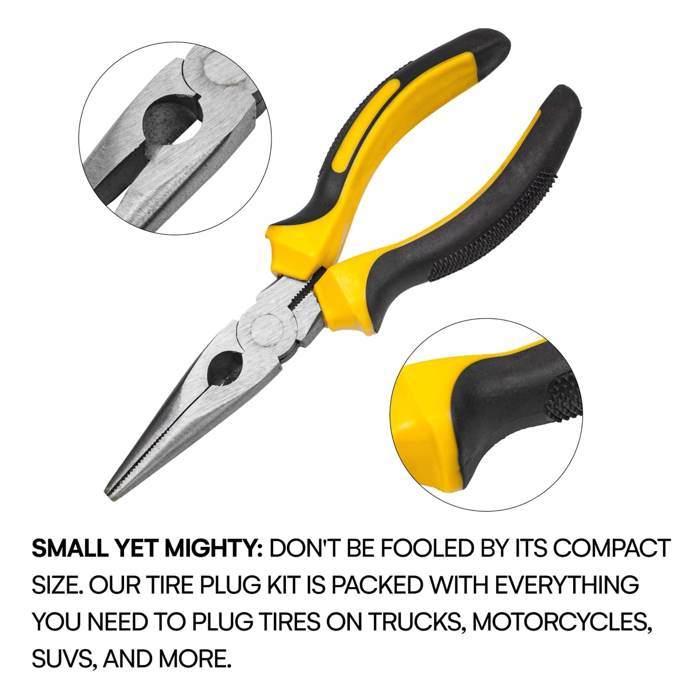 Boulder Tools - Compact Tire Repair kit with Molle Storage Pouch. Heavy Duty Universal Tire Plug Kit, Easily Stores Inside Your UTV, ATV, Truck, Motorcycle, Overlanding Gear or RV