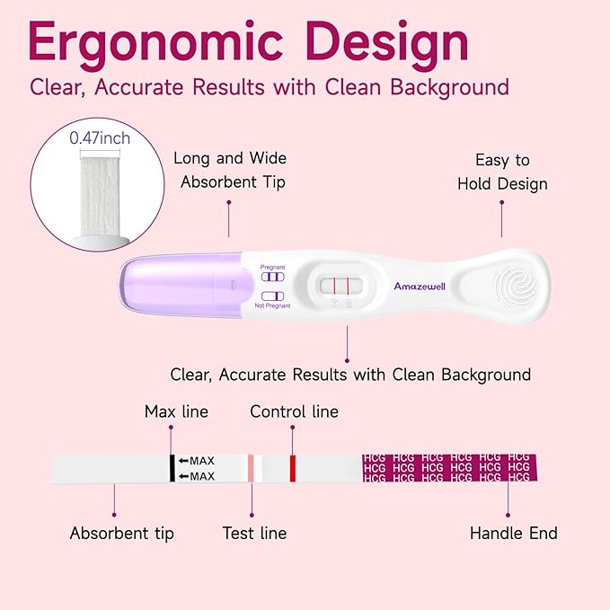 Urine Cups for Ovulation and Pregnancy Test, Reusable & Collapsible Pee Cups for Women Home Fertility Testing, Pregnancy Strips, Over 99% Accuracy (2 Early+5HCG+1 Urine Cup)
