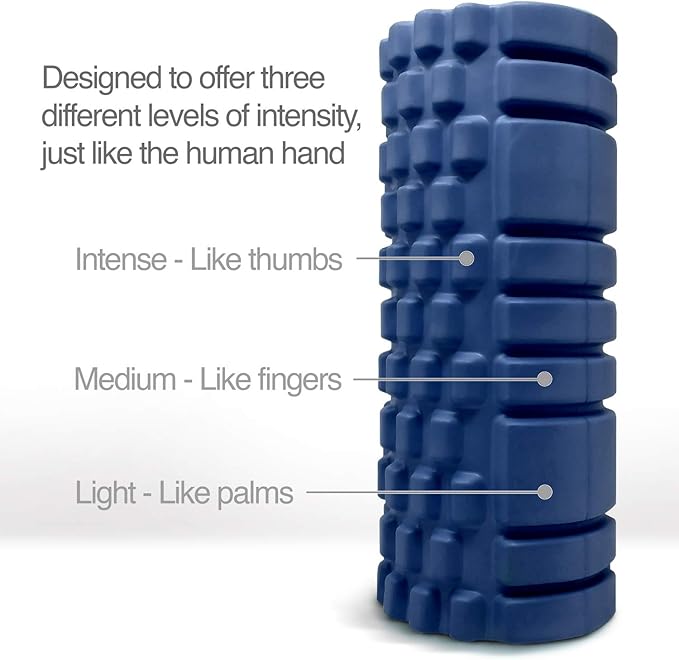Premium Foam Roller – Compact High-Density Foam Roller for Deep Tissue Relief, Physical Therapy, and Fitness Recovery