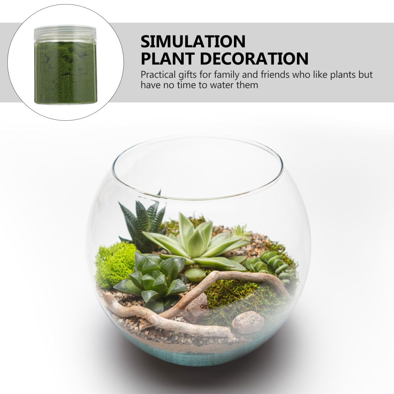 FAVOMOTO Static Grass Powder, Artificial Plants Static Grass Mixed Model Sward Moss Powder Turf Diorama Supplies Fake Sward Miniature Landscape Scenery for DIY Craft Decor