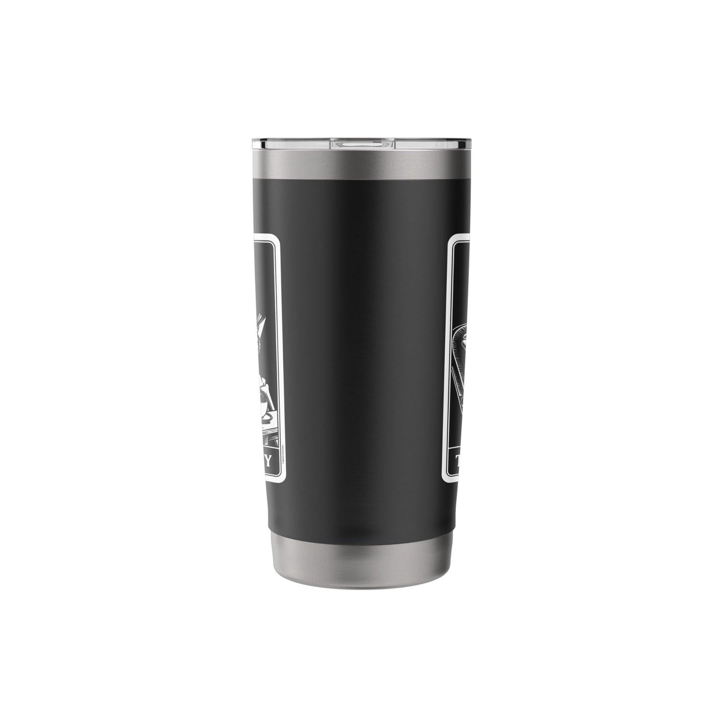 The Homebody Tarot Card Indoorsy Skeleton Introvert Stainless Steel Insulated Tumbler