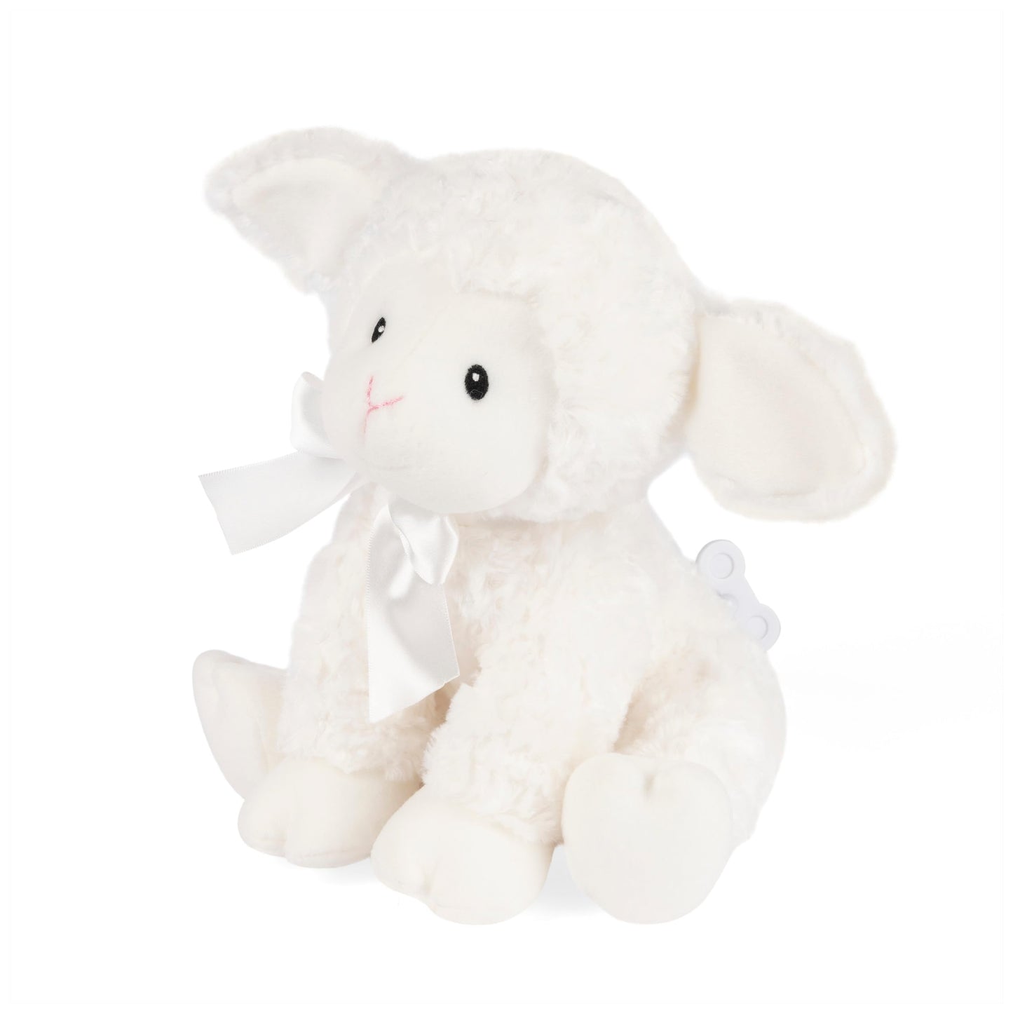 GUND Baby Lena Lamb Keywind Musical Plush, Plays Brahms’ Lullaby, Stuffed Animal Sensory Toy for Babies 10 Months & Up, White, 10”