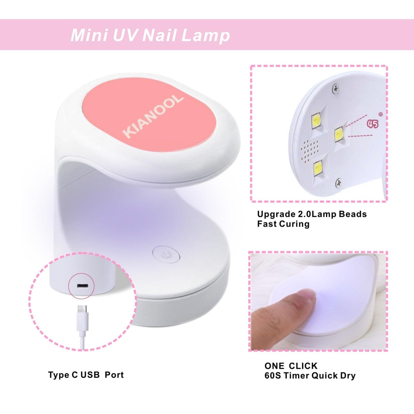 Short Square Gel x Nail Tips Kit, 552pcs Press on XS Short Square Gelly Tip with Portable U V light, 5 in 1 UV Gel Glue for Nails, Full Cover Nail Art Extensions DIY Manicure Set for Women
