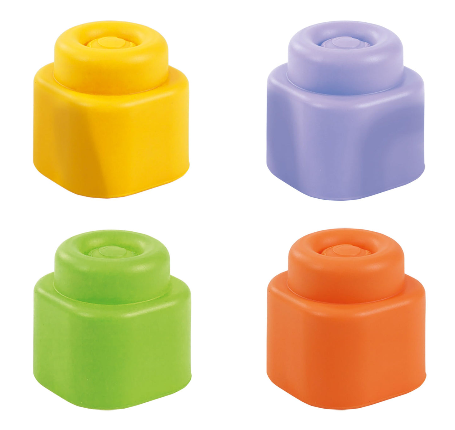 Clementoni Soft Clemmy Building Blocks - Sensory Activity Cube - Sensory Cube Game Activities and Textures, Soft Builds Baby from 6 Months, Made in Italy, 17902