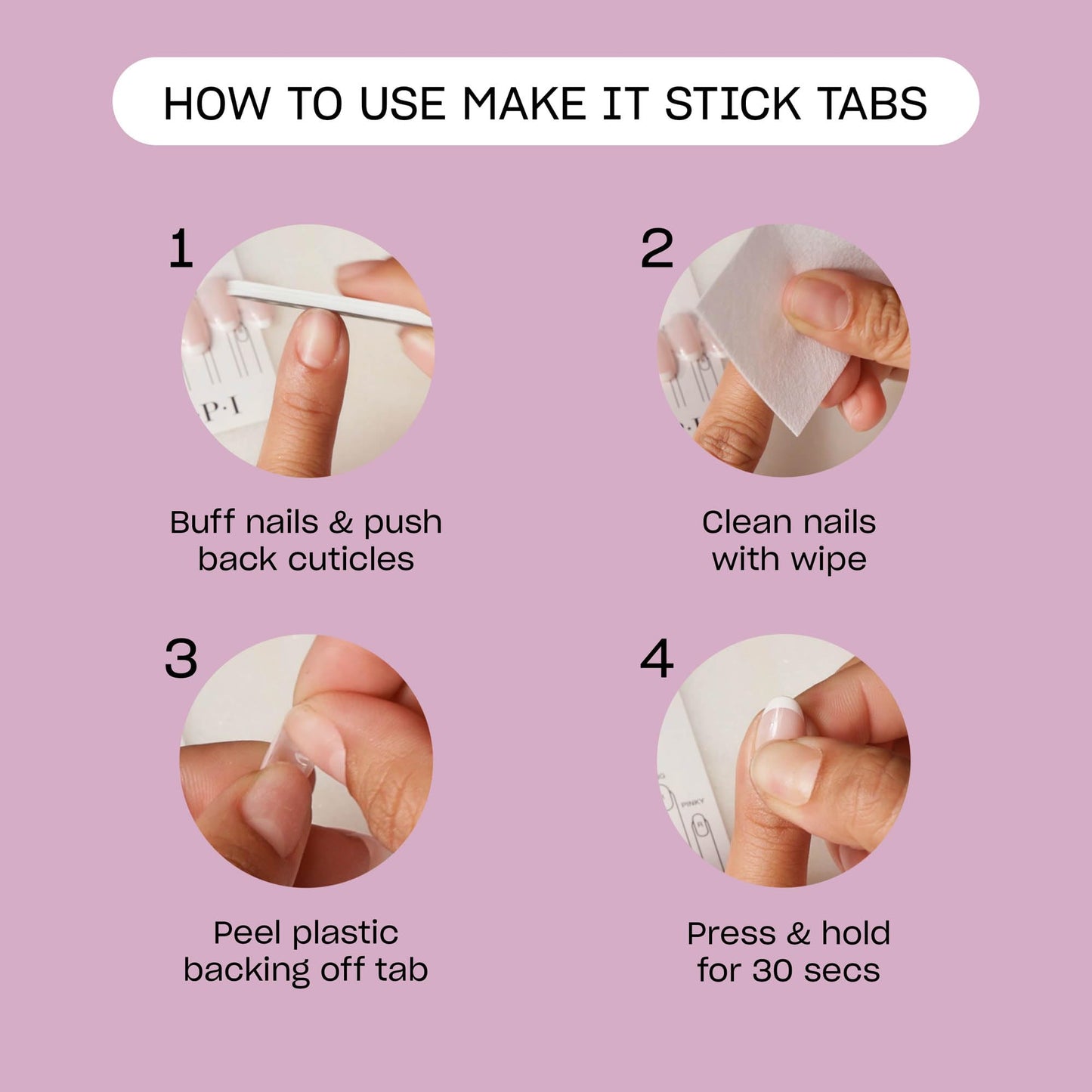OPI Make It Stick Nail Adhesive Press-On Tabs