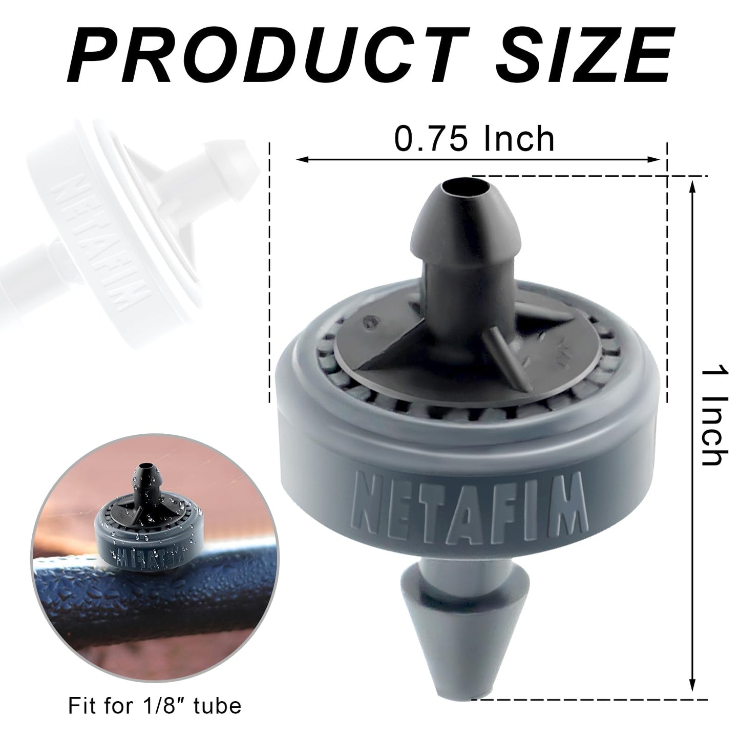 Netafim 1 GPH Woodpecker Jr Pressure Compensating Drip Emitters (100)