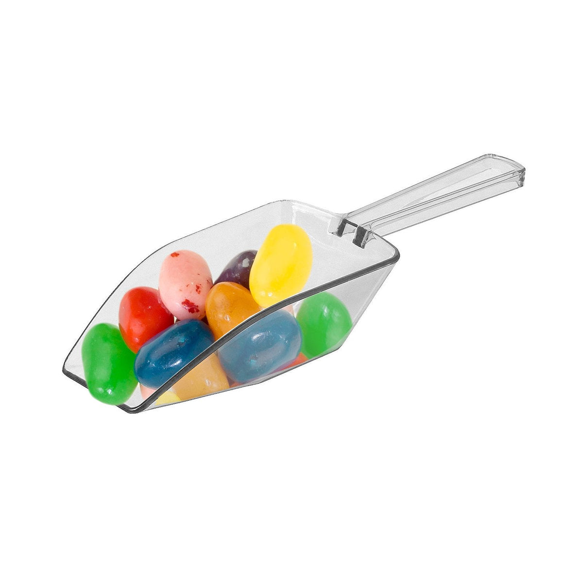 Clear Mini Plastic Acrylic Scoops 12 Pcs (12 Count)