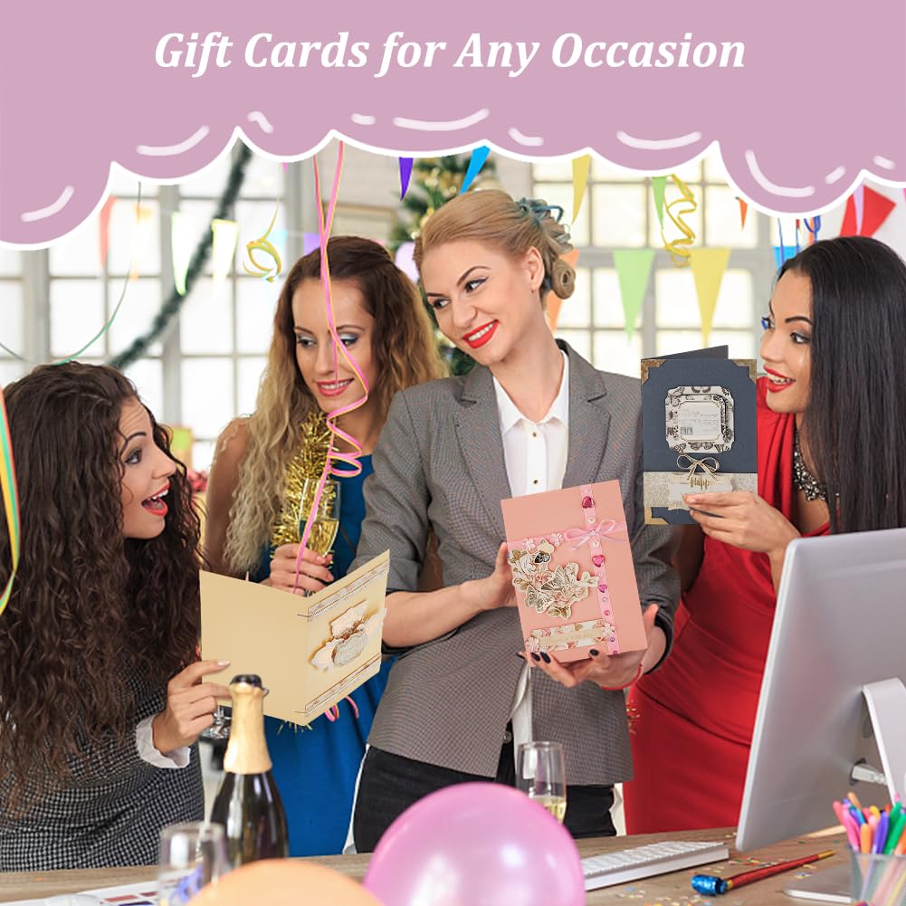 AHANDMAKER DIY Envelope & Card Making Kits for Adults, Handmade Greeting Card Sets Make Your Own Card Crafts for Teacher Appreciation Festival Mother's Day Christmas Birthday Classroom Exchange Gift