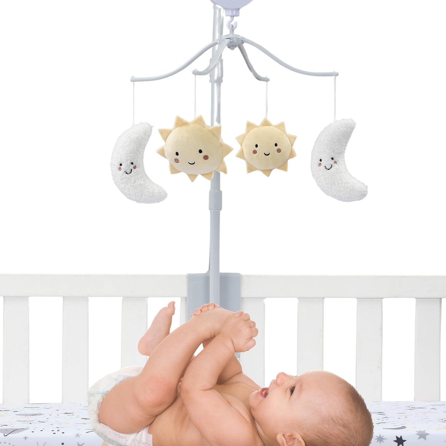 Bedtime Originals Little Star Celestial Musical Baby Crib Mobile Soother Toy
