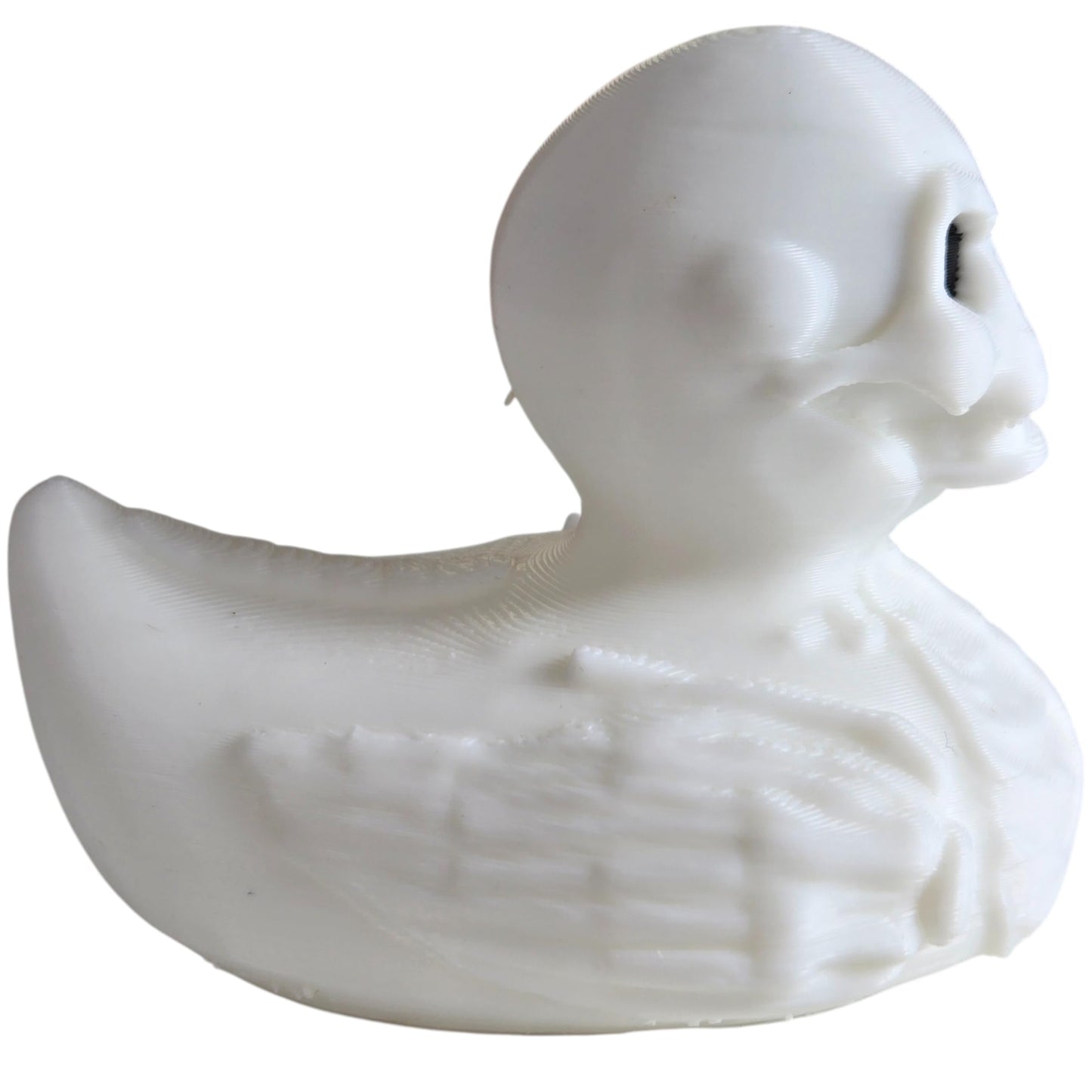 Skeleton Duck Collectible Figurine - Striking Gothic Desk Decor for Unique and Spooky Shelf Display - 3D Printed in Canada