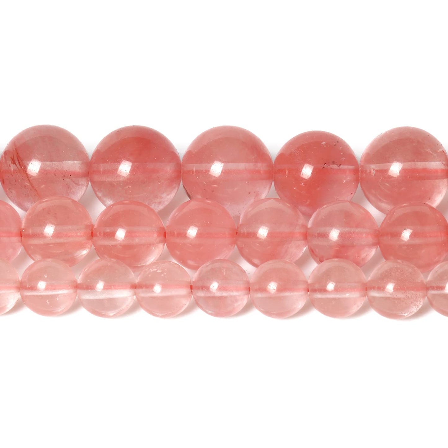 About 60pcs 6mm Natural Stone Beads Watermelon Crystal Beads Crystal Gemstone for Jewelry Making, DIY Bracelet Necklace