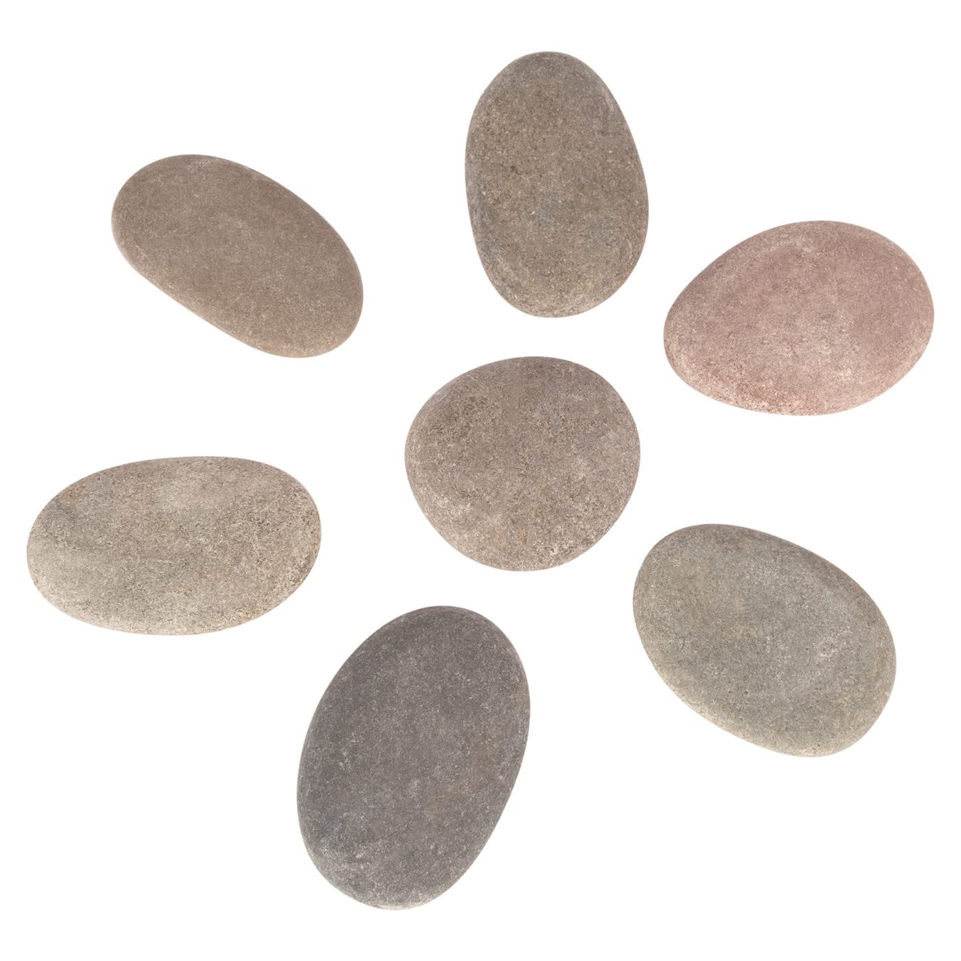 [About 94 PCS - 100 PCS](18 Pounds) Craft Rocks,Painting Rocks,2.1"-3.5" River Rocks,Flat Rocks,DIY Rocks,Painting Stones,Smooth Rocks