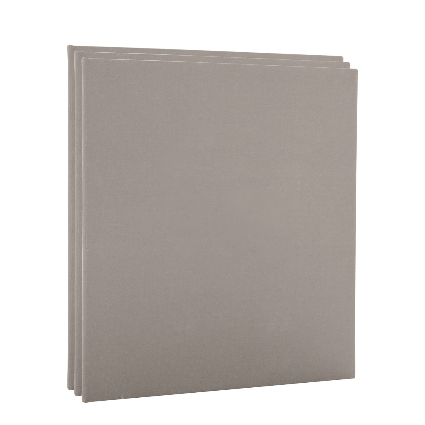 Paramount Pro-Tones All-Media Toned Canvas Panels 3-Pack - Triple-Primed 100% Cotton Canvas, Non-Reflective Colors - Grey 9x12