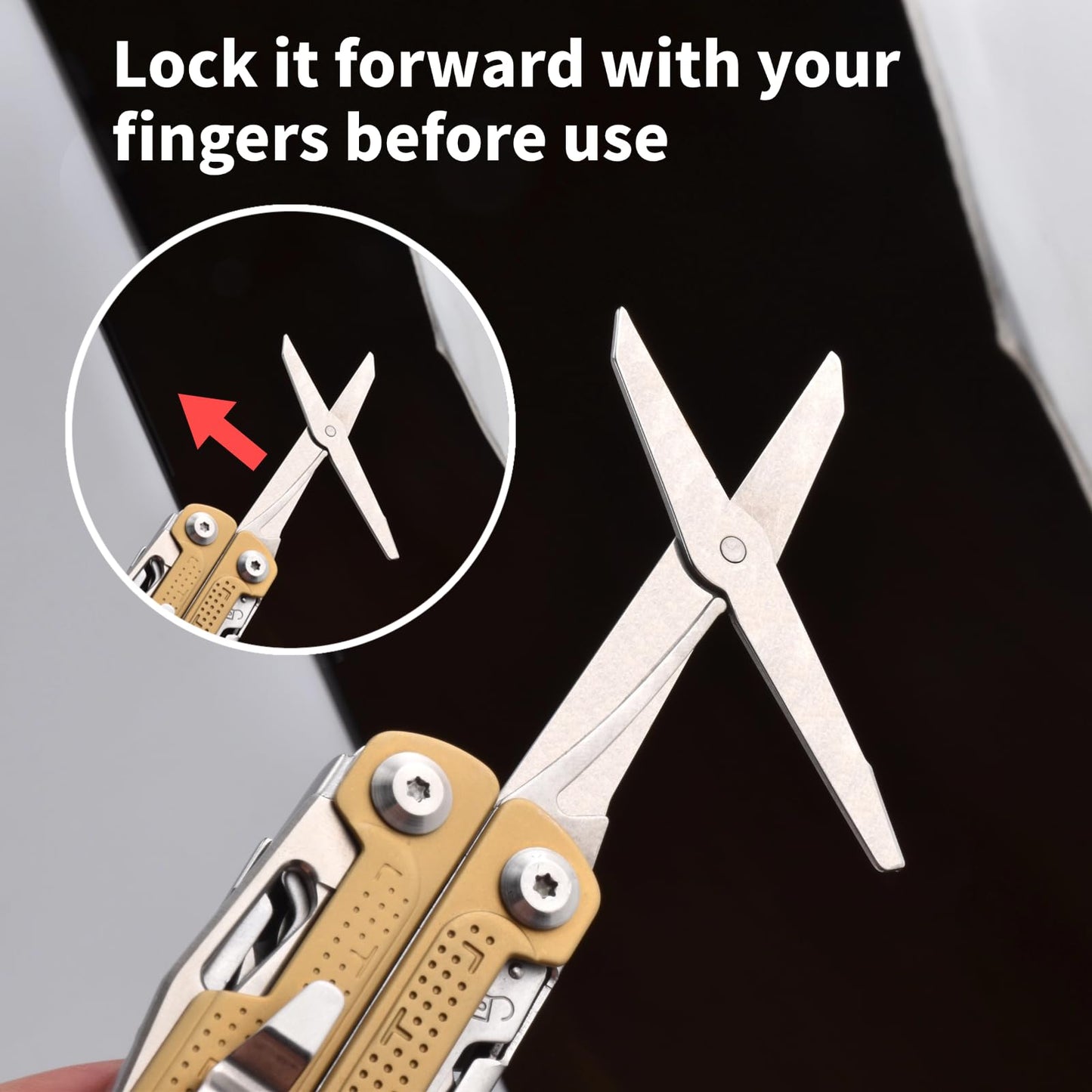 SQT2048 20-in-1 Multitool, Foldable & Self-Locking, Professional Tool for DIY, Home Repairs, Outdoor Camping – Must-Have Gifts for Men, Compact, Durable, All-in-One Tool for Every Task, Gold