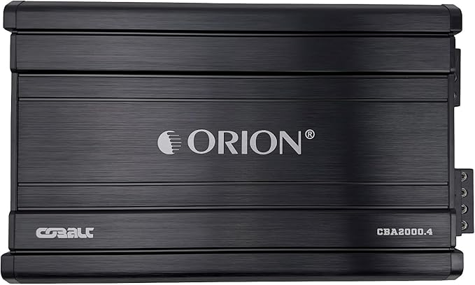 Orion Cobalt Series CBA2000.4 High Efficiency 4-Channel Class A/B Amplifier for Car Audio Stereo - 2000W High Output, 2/4 Ohm Stable, Adjustable Low/High Pass, Bass Boost, MOSFET Power Supply